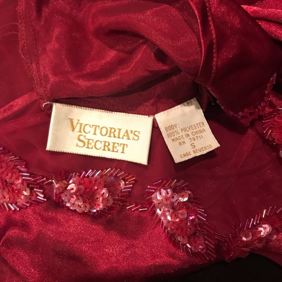 VS Vintage Gold Label Sequin Satin Teddy Lingerie - Picture 5 of 8